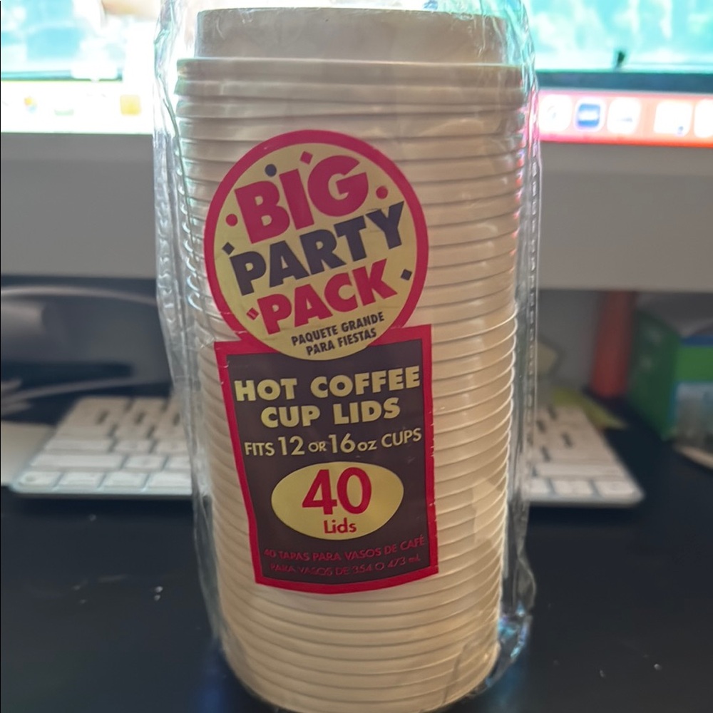 Hot Coffee Cup Lids - White